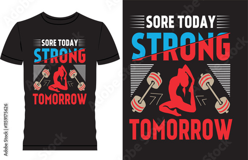Fitness t shirt design