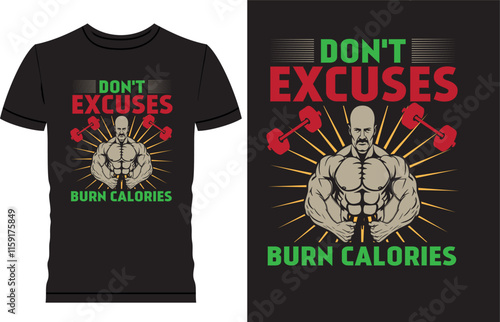 Fitness t shirt design