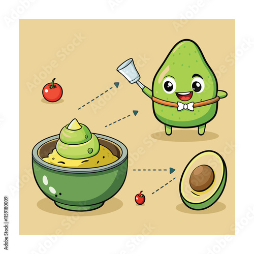 A Delicious Mexican Food Vector Illustration