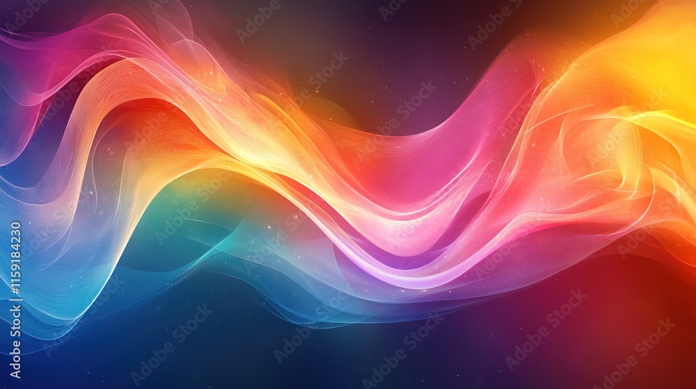 Obraz premium Abstract colorful background of a unique beautiful fantasy space