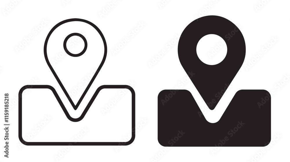 Location icon. Map pin icon. PS location pointer collection. Flat style of location pin icon. Locator sign vector illustration. Location icon. Map pin icon. PS location pointer collection. Flat style of location pin icon. Locator sign vector illustration.