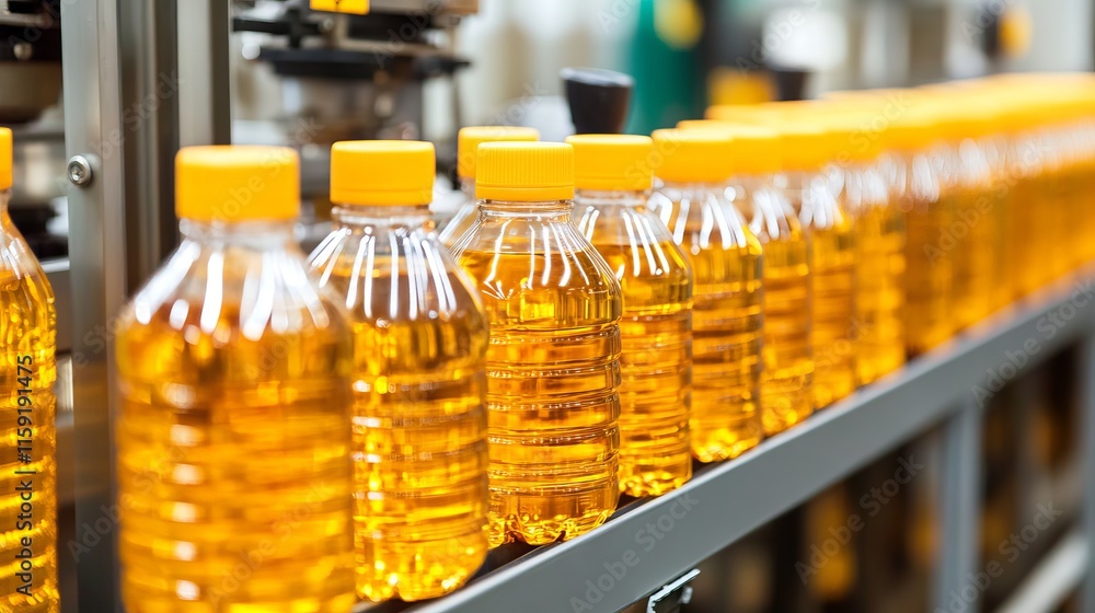 Highly Automated German Industrial Packaging Line for Bottled Oil Production and Processing Highly Automated German Industrial Packaging Line for Bottled Oil Production and Processing