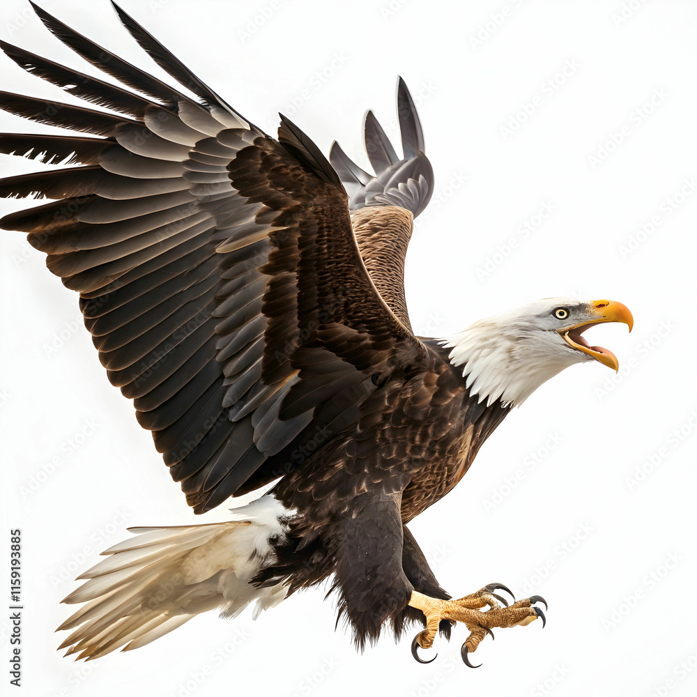 Obraz premium bald american eagle isolated