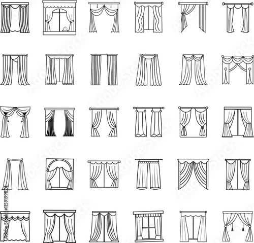 Diverse Window Curtain Styles Designs, Drapes, and Treatments