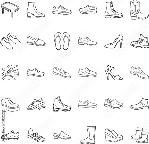 Varied Footwear Collection Shoes, Boots, Sandals, and More