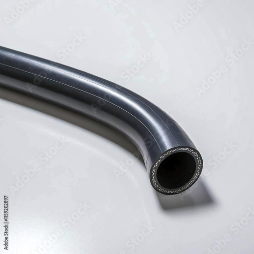 Rubber pipe, isolated image on white background photo