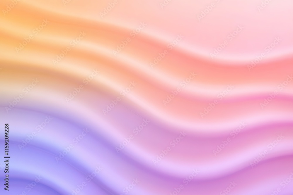 Fototapeta premium Soft pastel waves create serene, flowing background with gentle