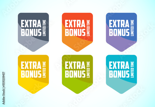 Limited time extra bonus advertising sticker badge
