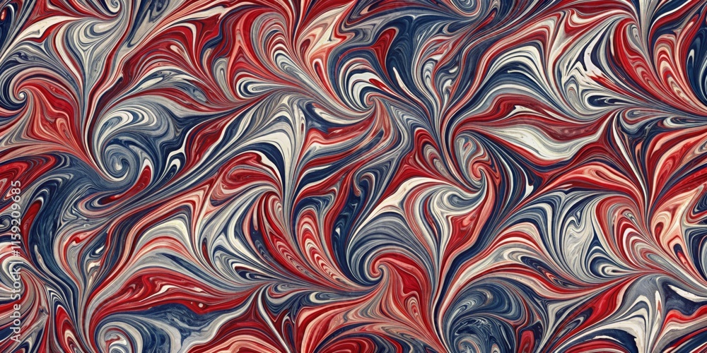 Abstract Red and Blue Swirling Pattern Design Abstract Red and Blue Swirling Pattern Design