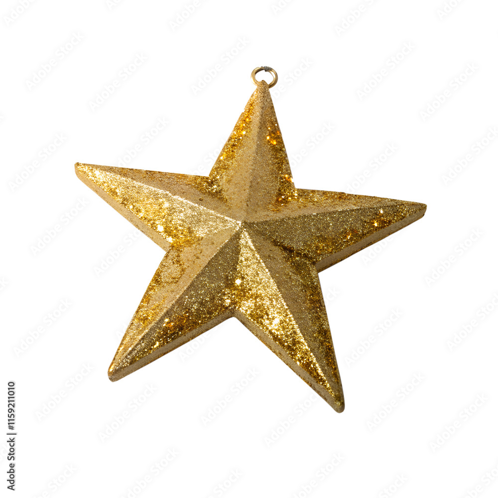 3d render style, A golden, five-pointed star, for decor 3d render style, A golden, five-pointed star, for decor