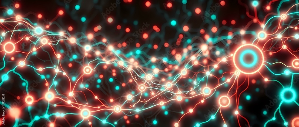 Abstract Cybernetic Galaxy Night Scene in Art Nouveau Style Abstract Cybernetic Galaxy Night Scene in Art Nouveau Style