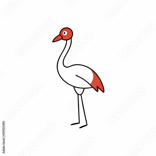 illustration of a flamingo