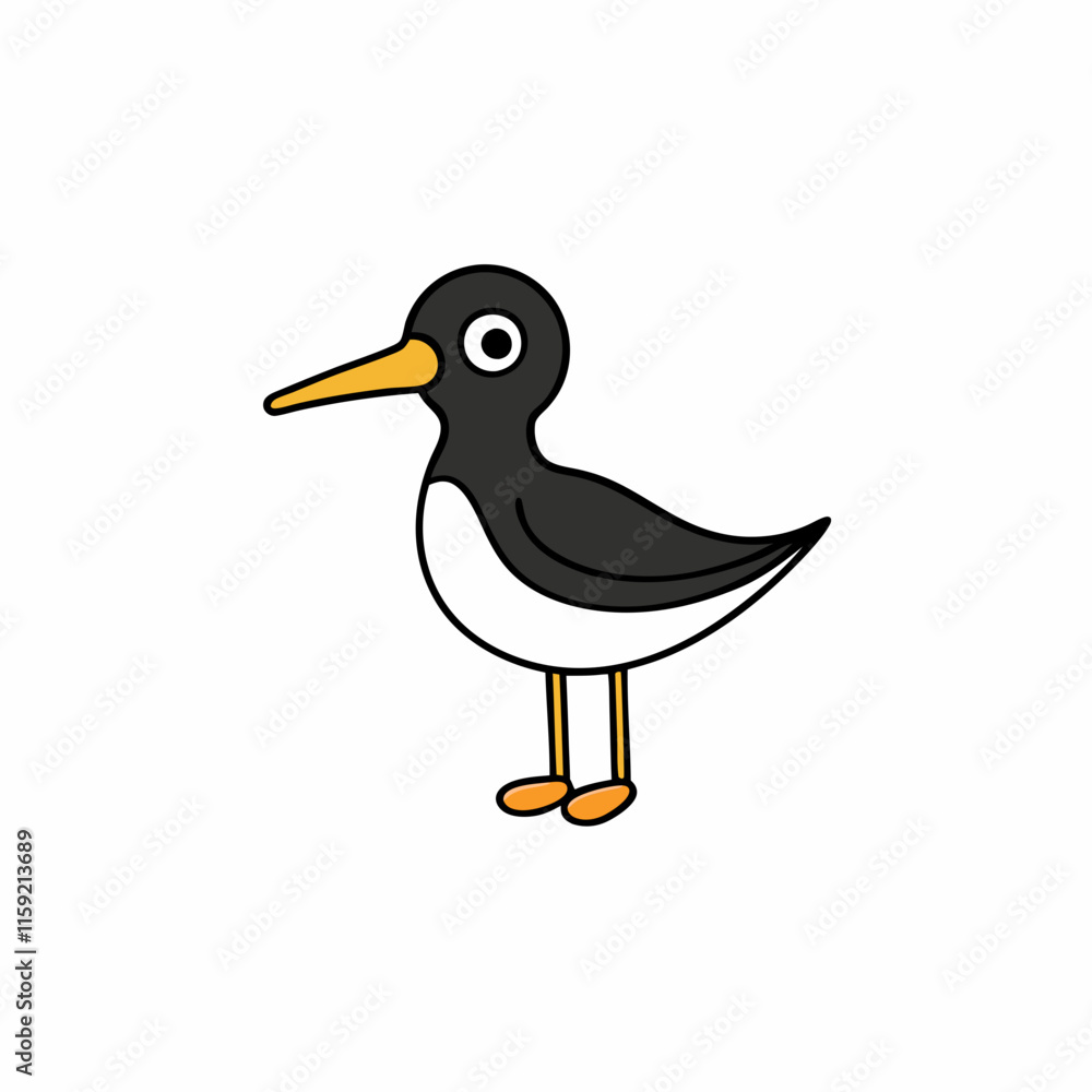 illustration of a cartoon bird illustration of a cartoon bird