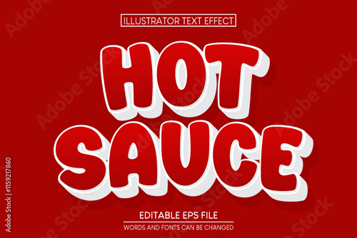 Hot sauce text effect, editable chili and pepper text style