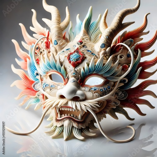 Carnival dragon mask.