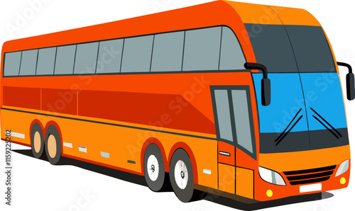 High Quality Bus Vector Illustration for Design