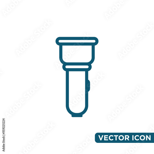 Simple Flashlight Icon Design Template