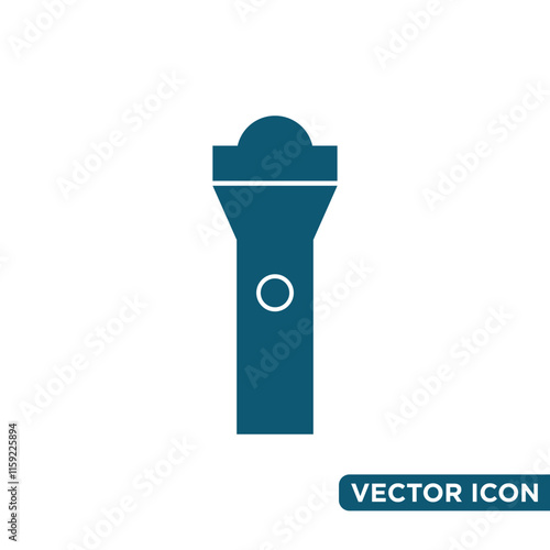 Simple Flashlight Icon Design Template