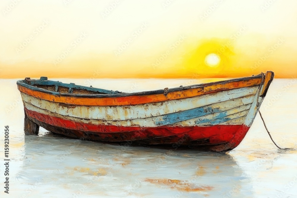 A peaceful scene with a sailboat gliding through the still water at sunset, perfect for use as a background or for representing a serene atmosphere A peaceful scene with a sailboat gliding through the still water at sunset, perfect for use as a background or for representing a serene atmosphere
