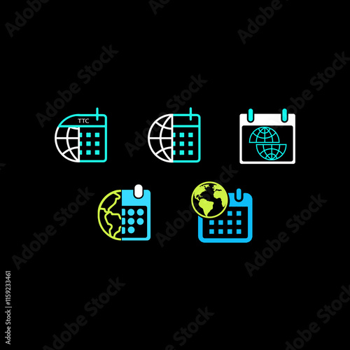 globe calendar logo
