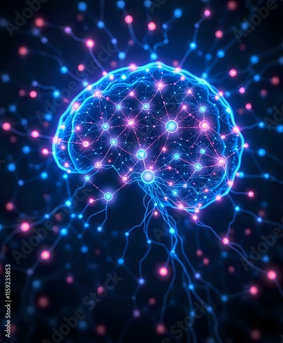 Wallpaper Mural Luminous Brain Constellation Night Sky Art Torontodigital.ca