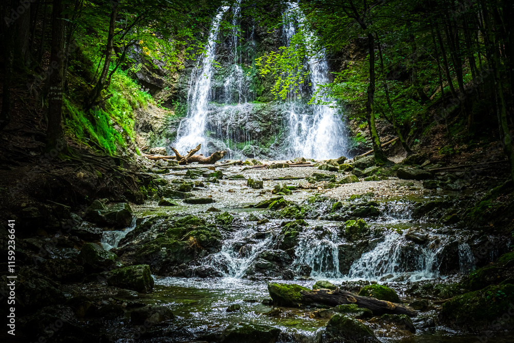 Obraz premium Hiking Josephstal Waterfalls Bavaria Germany
