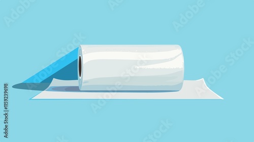 Paper Towel Roll Vector Isolated Illustration photo