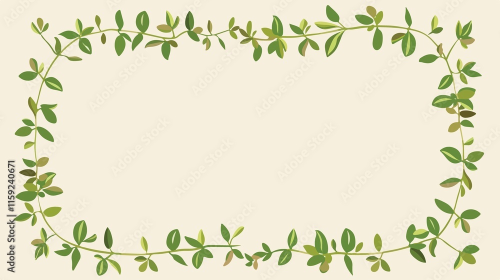 Fresh Thyme Leaves Isolated Vector Illustration Fresh Thyme Leaves Isolated Vector Illustration