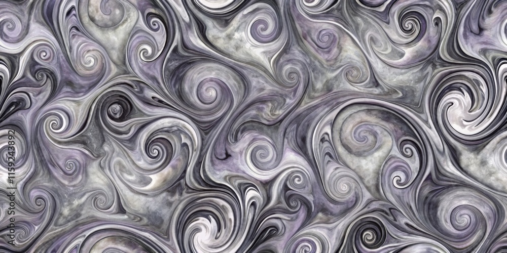 Abstract Swirling Grey and Black Pattern Design Abstract Swirling Grey and Black Pattern Design