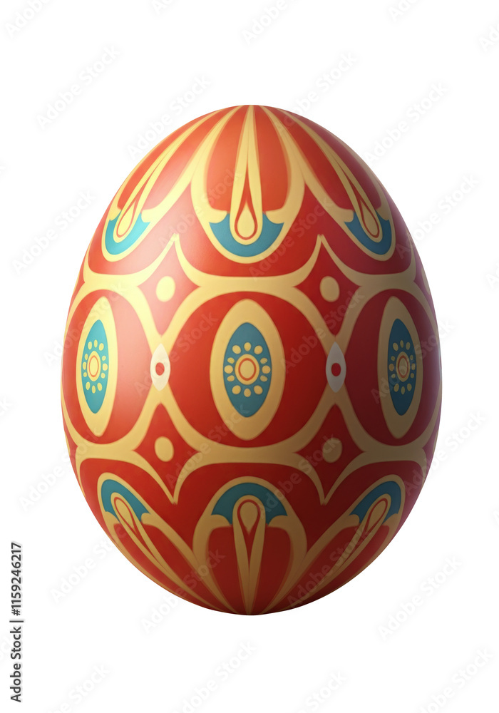 Hand Painted Colorful Easter Egg, Holiday Egg Celebration, Bright Pastel Paint, Isolated Transparent PNG