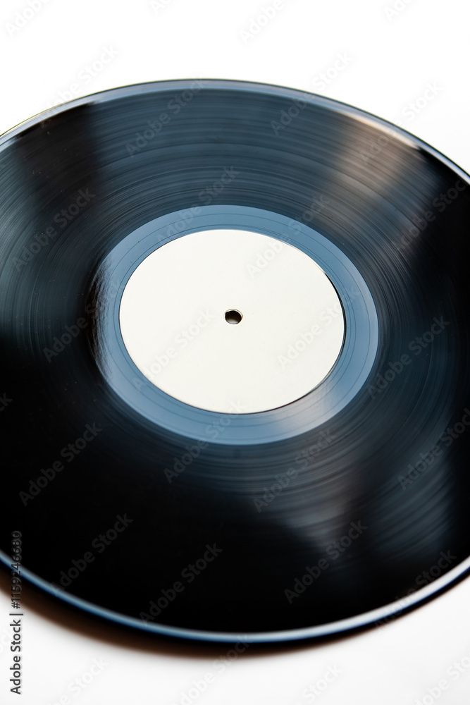 Obraz premium Blank Vinyl Record Close-Up