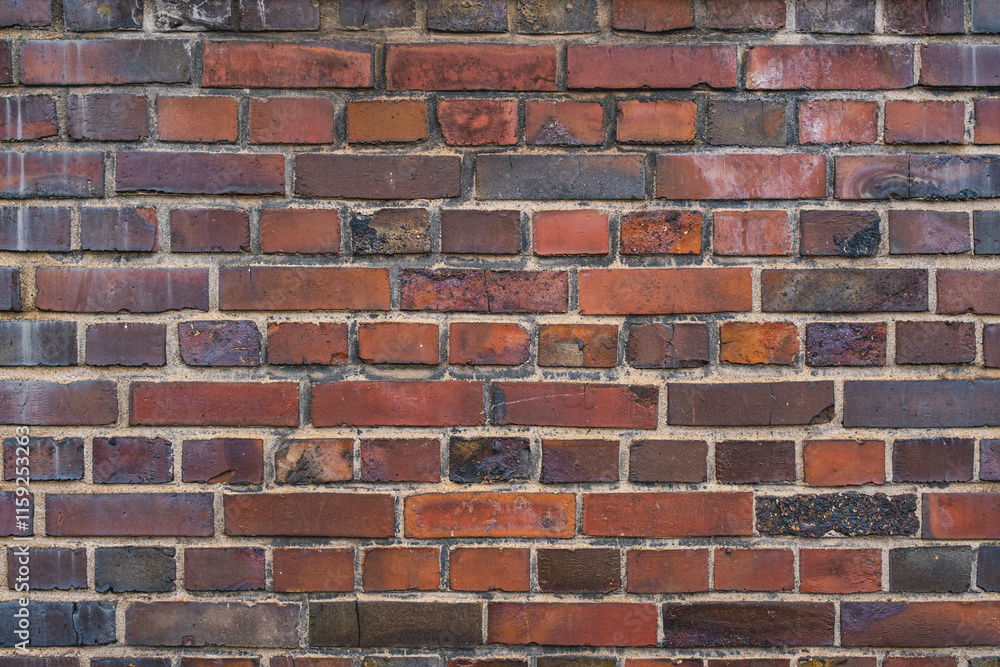 Classic old red and dark red brick wall background Classic old red and dark red brick wall background