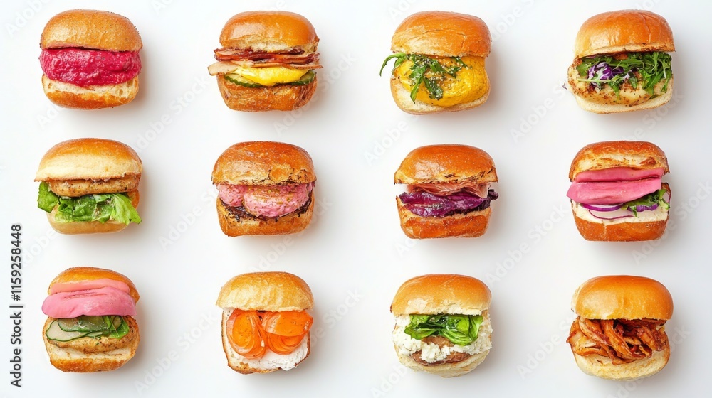 Modern Slider Display with Variety of Colors and Flavors Modern Slider Display with Variety of Colors and Flavors