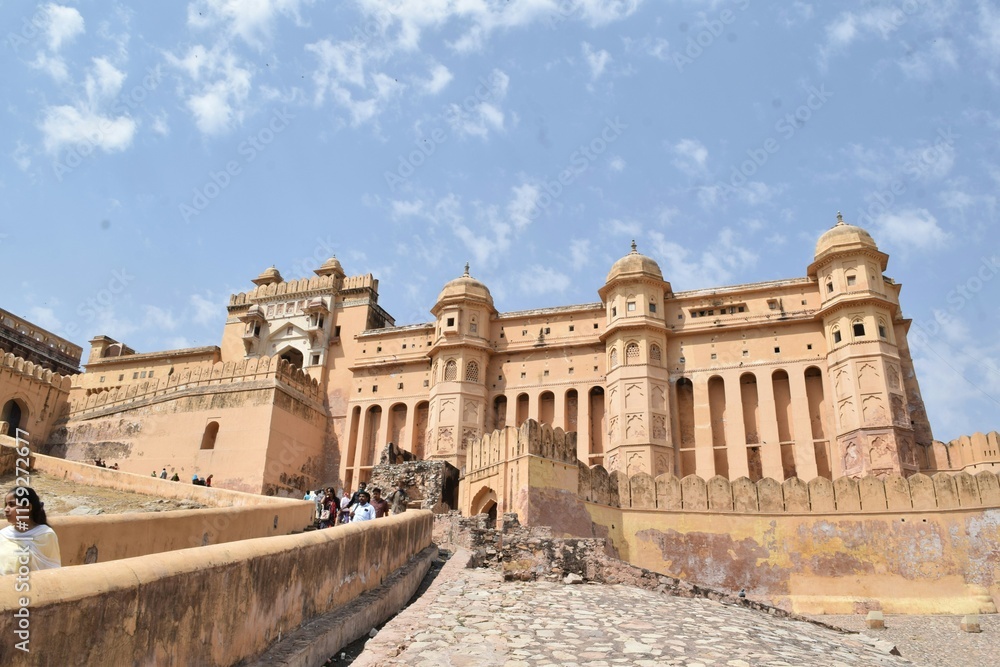 Naklejka premium Amber Palace, Devisinghpura, Amer, Jaipur, Rajasthan