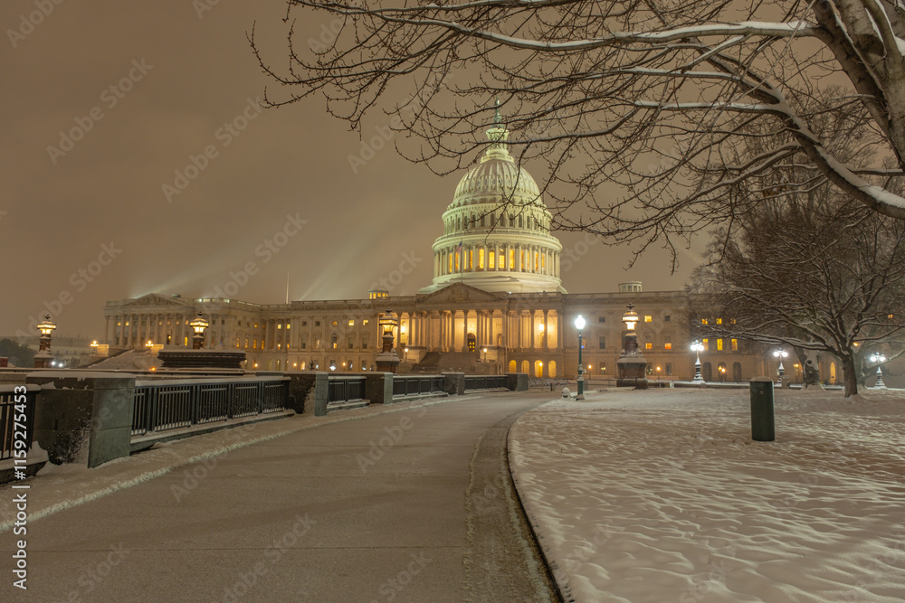 Fototapeta premium USA Capitol. Congress. American Capitol Building. Washington city Capitol. United States Capital. Washington, US landmark. Supreme Court. Washington D.C. monument. Washington city.