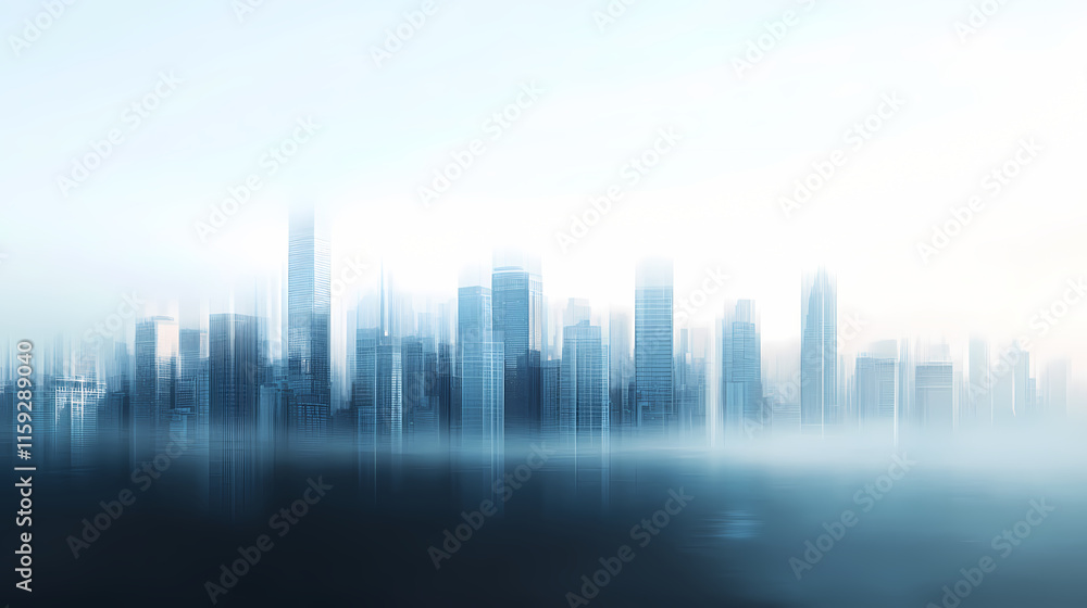 Fototapeta premium Cityscape Haze at Dawn