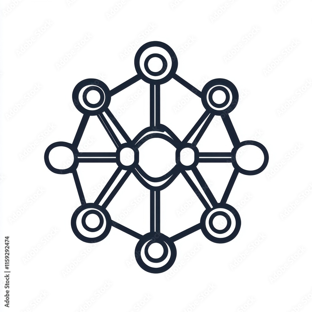 Abstract network graphic illustrating modern technology and connectivity. Abstract network graphic illustrating modern technology and connectivity.