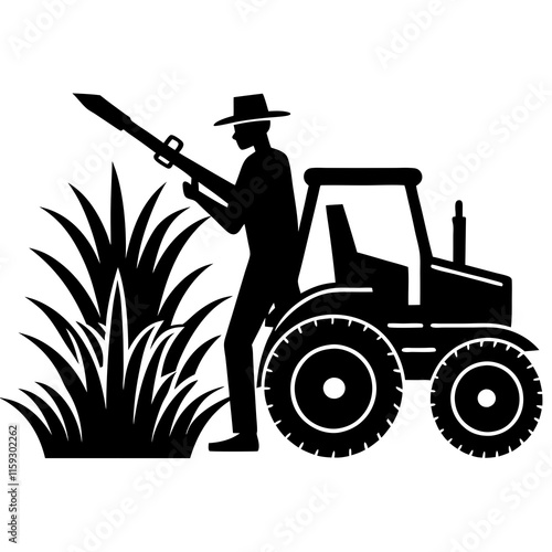 farmer with tractor