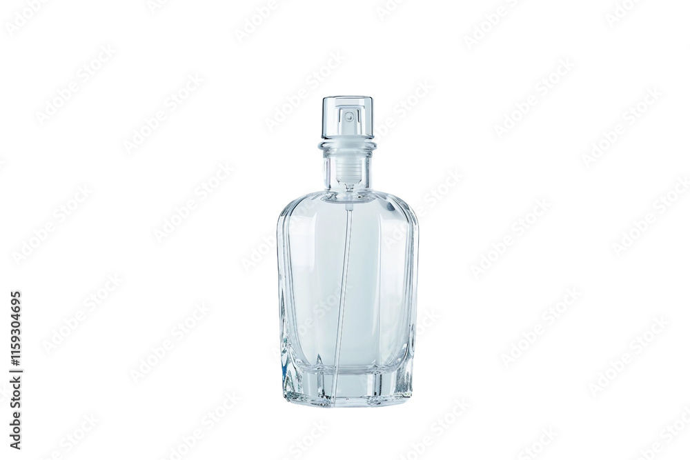 Sleek Glass Pump Bottle for Luxury Skincare Products Isolated on Transparent Background Sleek Glass Pump Bottle for Luxury Skincare Products Isolated on Transparent Background