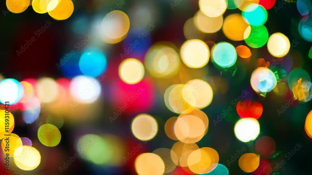 Festive Bokeh Lights Background: Shimmering Christmas Tree Lights Create a Magical Holiday Atmosphere Festive Bokeh Lights Background: Shimmering Christmas Tree Lights Create a Magical Holiday Atmosphere