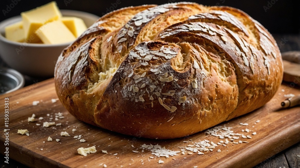 Freshly Baked Sourdough Bread Freshly Baked Sourdough Bread
