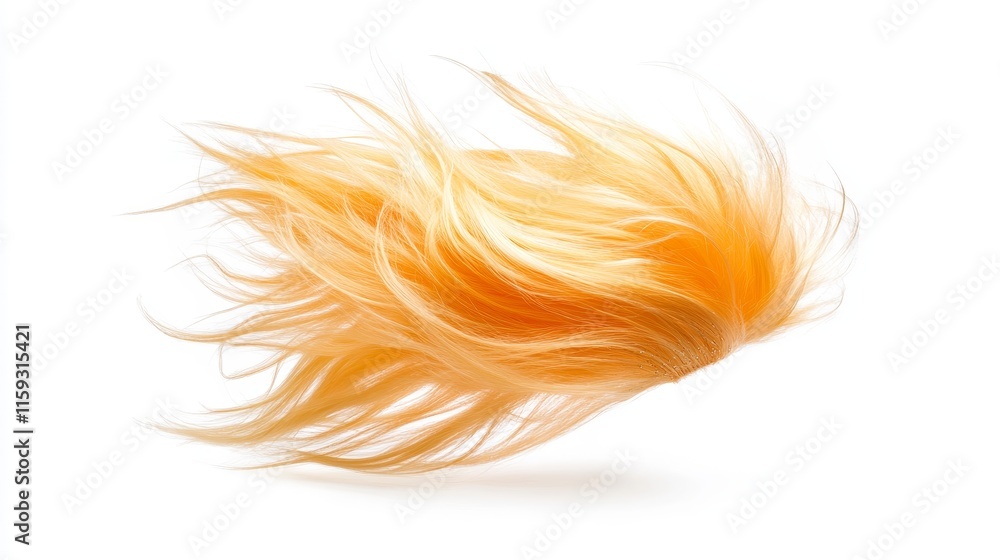 Vibrant Orange Hair Flowing in Motion Against a White Background, Capturing the Essence of Style, Beauty, and Freedom with a Lively Appearance for Fashion or Hair Related Themes Vibrant Orange Hair Flowing in Motion Against a White Background, Capturing the Essence of Style, Beauty, and Freedom with a Lively Appearance for Fashion or Hair Related Themes