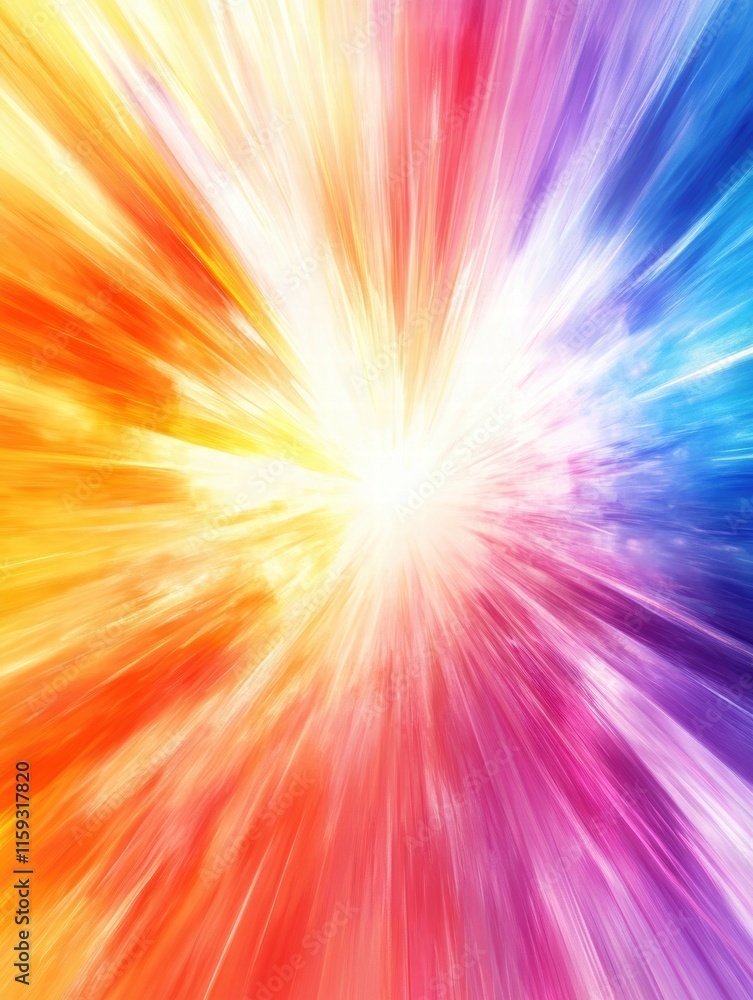 Vibrant colors in an abstract explosion with ample space for text placement and design mockup. Generative AI Vibrant colors in an abstract explosion with ample space for text placement and design mockup. Generative AI