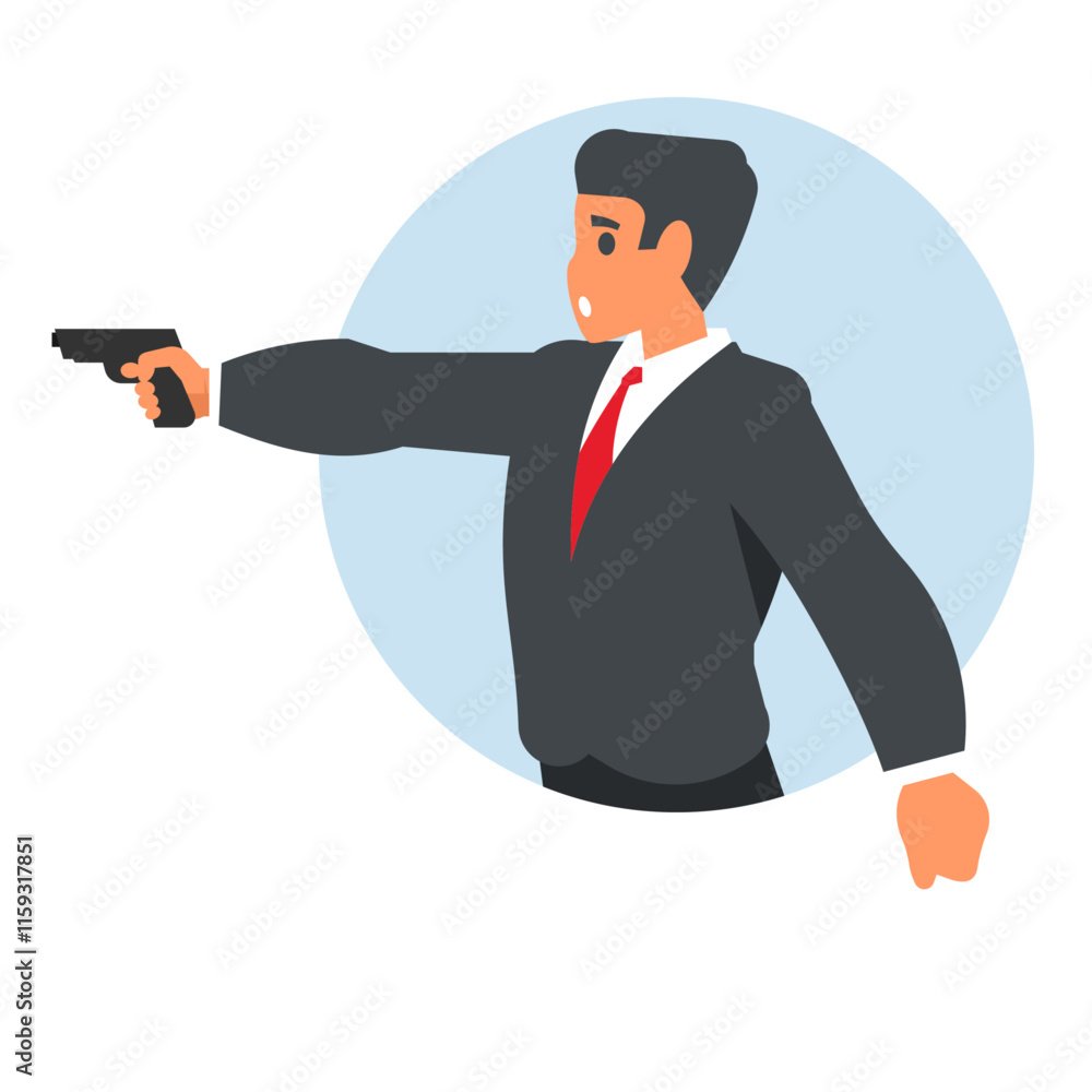 man shooting a gun man shooting a gun