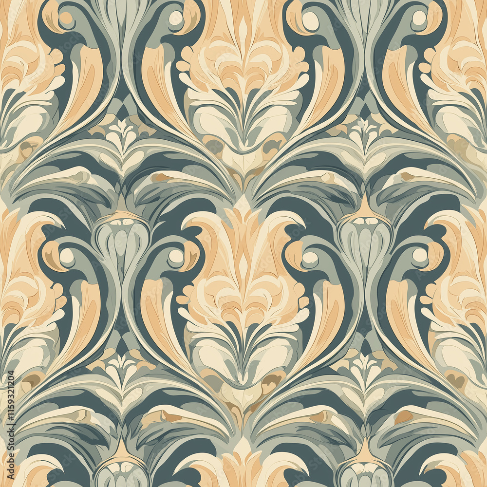 Classic damask seamless pattern weaving in elegant wallpaper design luxurious interior textile art vintage aesthetic Classic damask seamless pattern weaving in elegant wallpaper design luxurious interior textile art vintage aesthetic