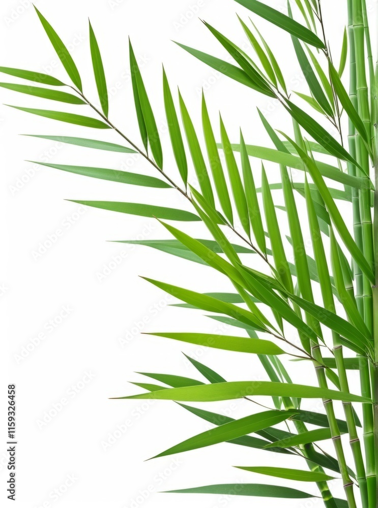 Bright green bamboo leaves showcase vibrant texture and beauty in botanical setting with fresh appeal during daylight hours Bright green bamboo leaves showcase vibrant texture and beauty in botanical setting with fresh appeal during daylight hours