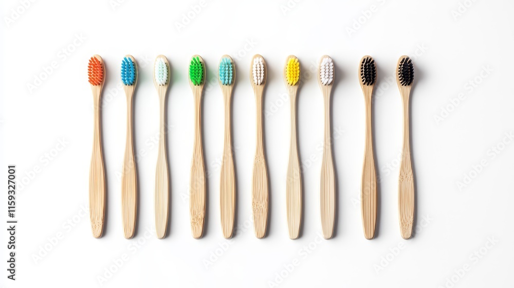 Eco-Friendly Bamboo Toothbrushes in a Vibrant Array of Colors Showcasing Sustainable Oral Hygiene Products for an Environmentally Conscious Lifestyle Eco-Friendly Bamboo Toothbrushes in a Vibrant Array of Colors Showcasing Sustainable Oral Hygiene Products for an Environmentally Conscious Lifestyle