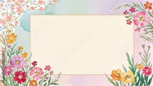 Watercolor Illustration of a Greeting Card, Featuring Soft, Elegant Design and Perfect for Sending Love, Greetings, and Heartfelt Messages for vlentines day new year christmis hallowen events and fesi