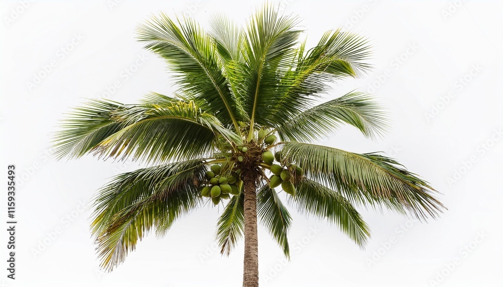 Fototapeta premium palm tree isolated on white