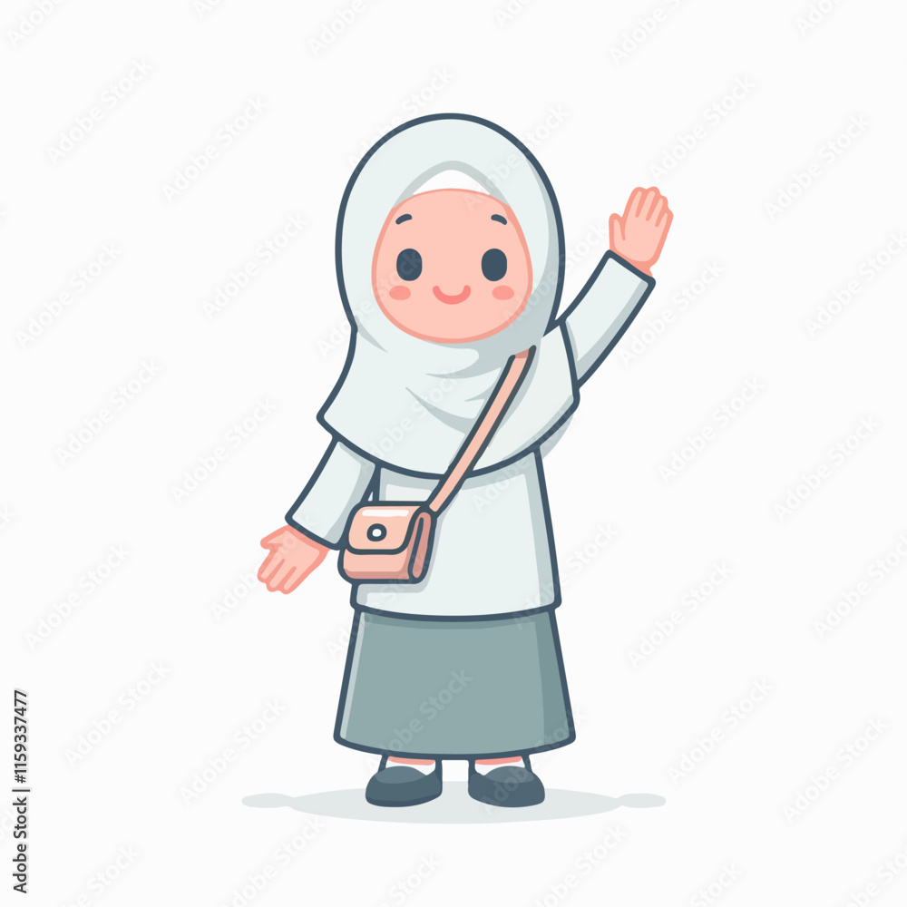 Girl in hijab with a bag, suitable for diverse lifestyle, fashion, culture concepts. Ideal for blog posts, social media, and websites. Girl in hijab with a bag, suitable for diverse lifestyle, fashion, culture concepts. Ideal for blog posts, social media, and websites.